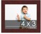 4x3 Solid Wood Picture Frame with UV-Resistant Acrylic & Acid-Free Backing, Available in 6 Finishes: Matte Black, Matte White, Metallic Bronze, Silver, Natural Wood Grain & Mahogany